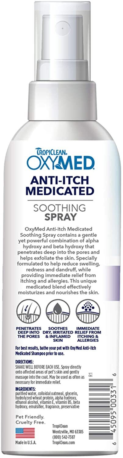 TropiClean Medicated Anti-Itch Soothing Spray
