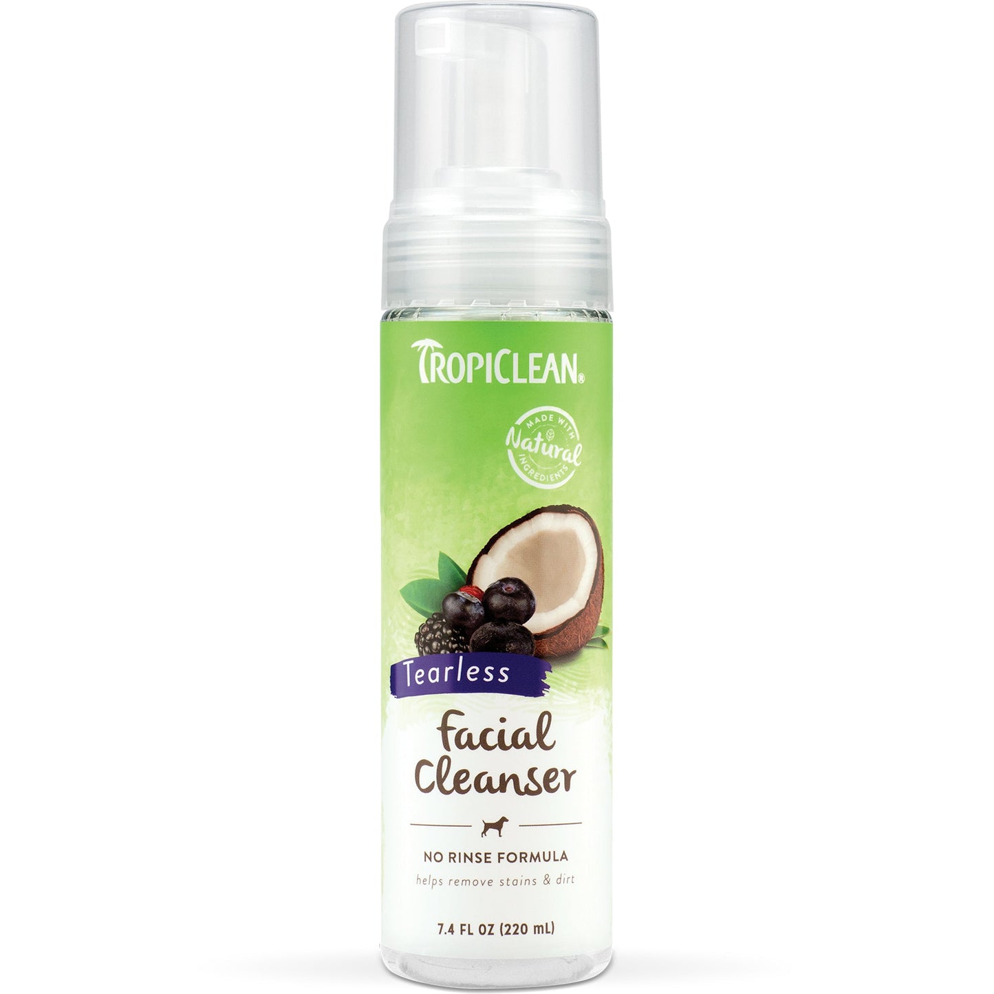 TropiClean Waterless Dog Facial Cleanser