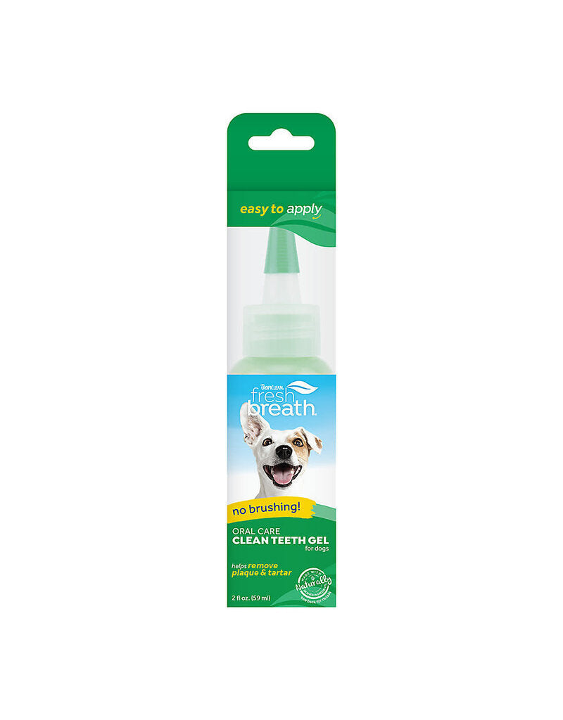 Fresh Breath No Brushing Clean Teeth Dental & Oral Care Gel for Dogs, 2oz.
