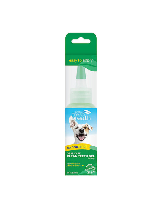 Fresh Breath No Brushing Clean Teeth Dental & Oral Care Gel for Dogs, 2oz.
